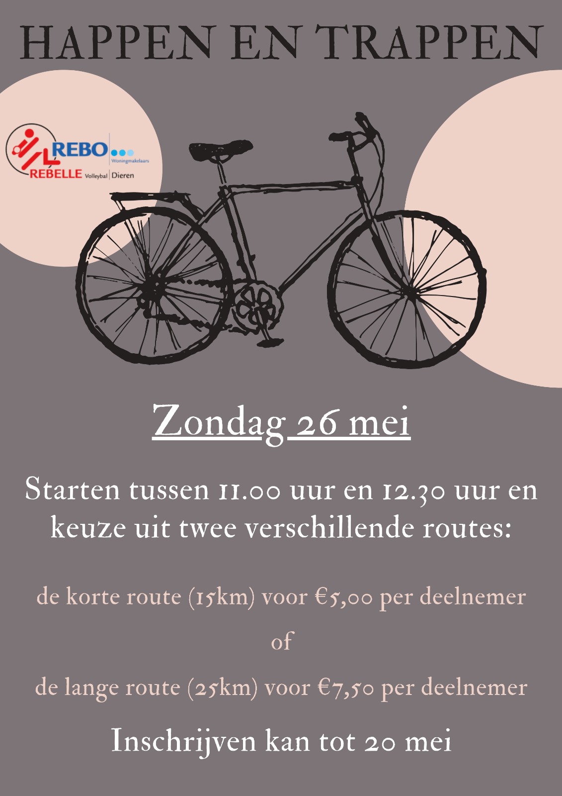 Fietstocht 2024 "Happen en trappen"