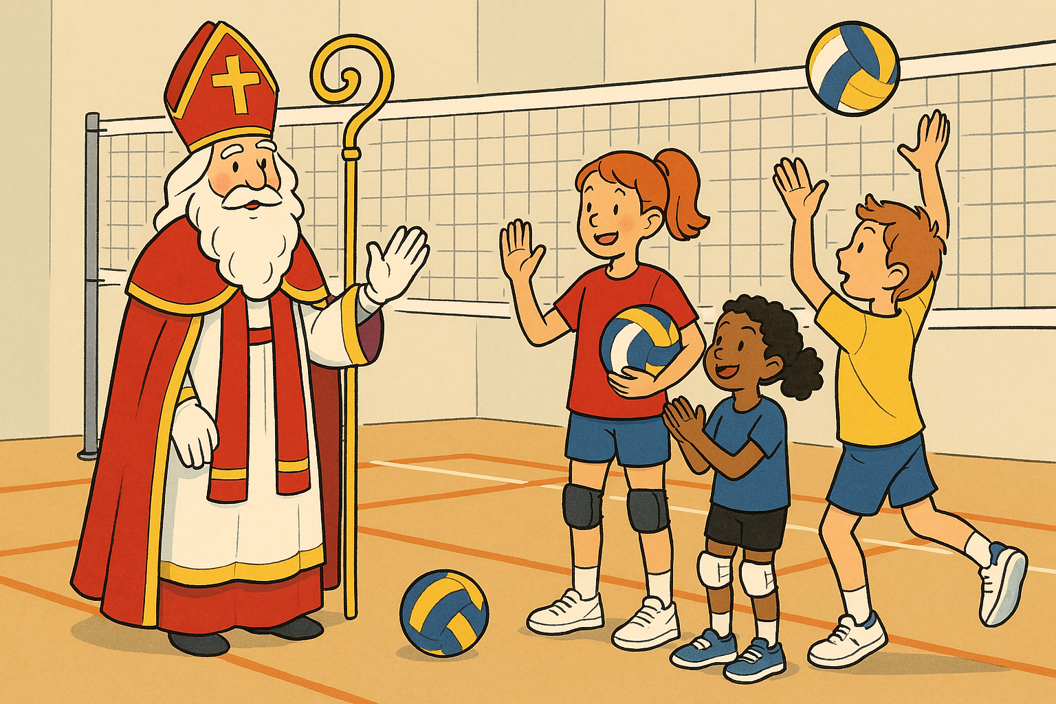 Sinterklaas bij Volley Stars
